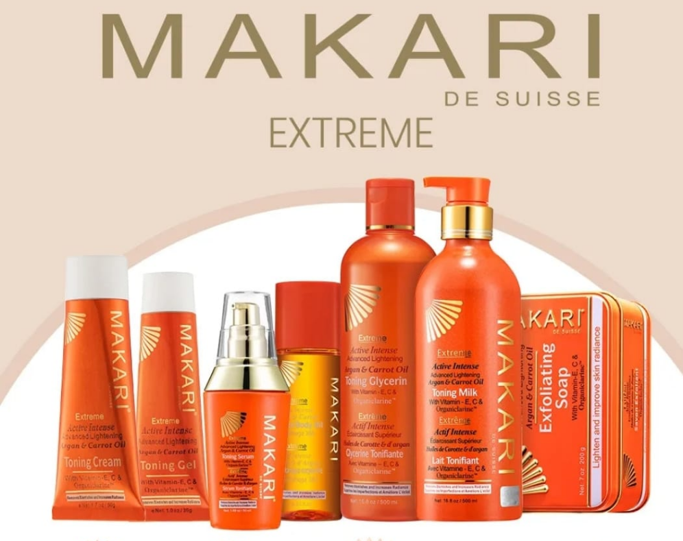 Coffret cadeau 7 produits de soin tonifiant intense à l'huile de carotte et d'argan de Makari Extreme Active