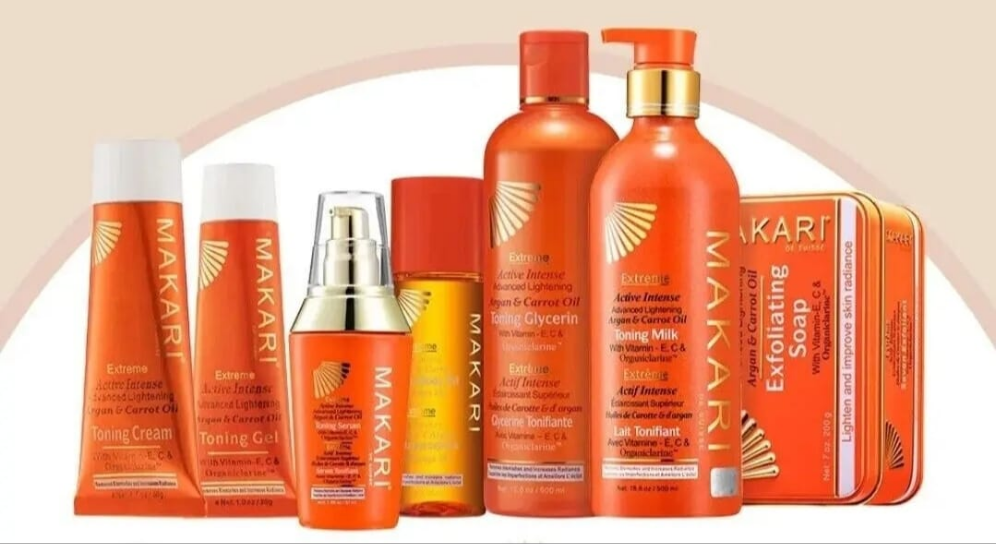 Coffret cadeau 7 produits de soin tonifiant intense à l'huile de carotte et d'argan de Makari Extreme Active