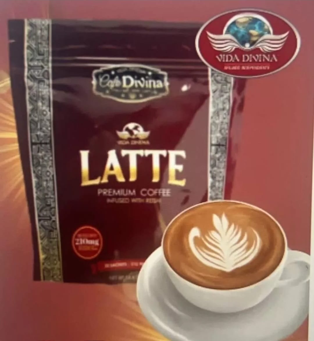 Vida Divina Original LATTE Premium Coffee With Reishi 20 Sachets
