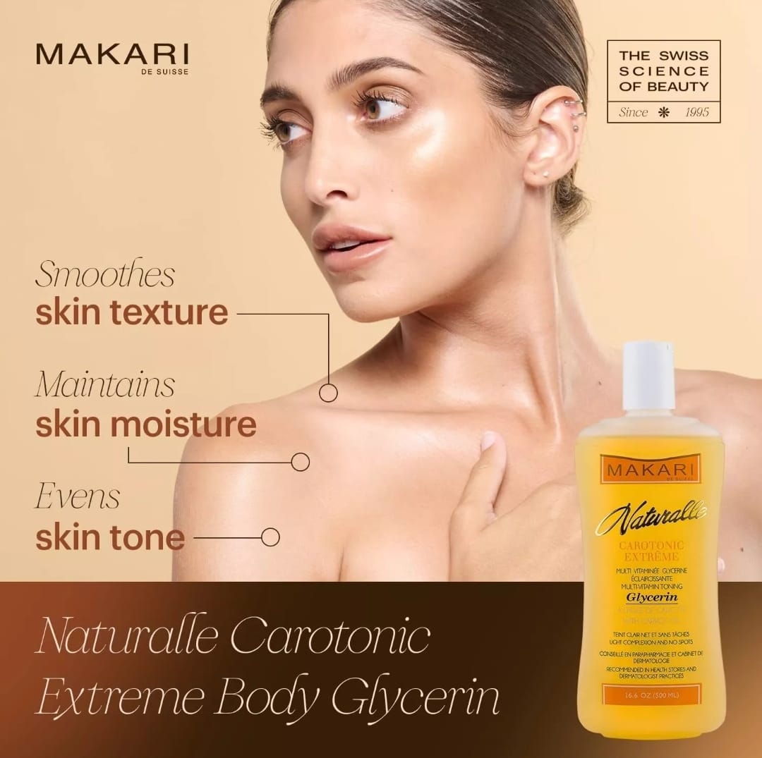 Makari Naturalle Carotonic Extreme BODY GLYCERIN 16,6 Oz – Hydrate et illumine