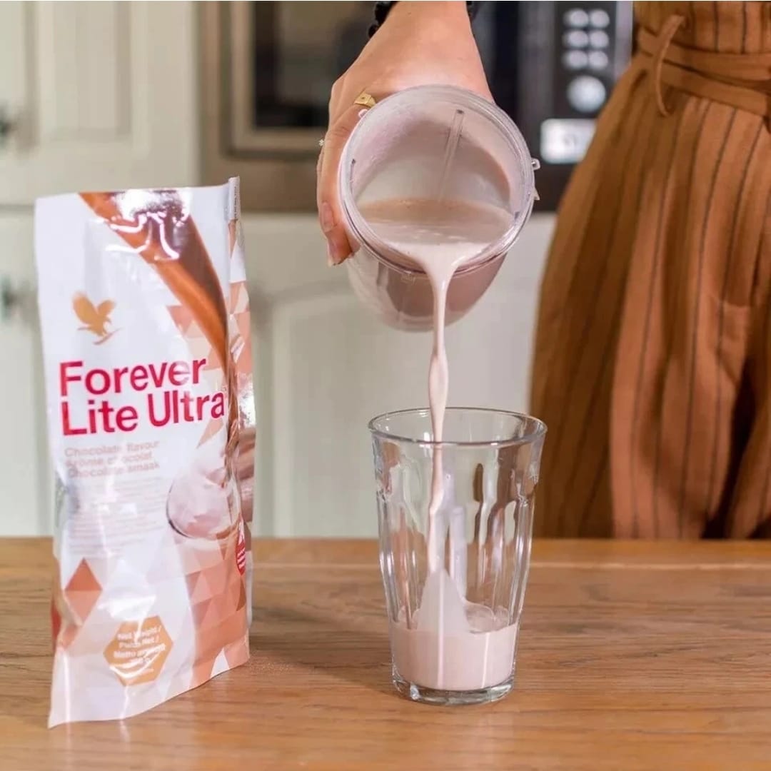 Forever Living - Lite Ultra Chocolate Protein Shake Mix with Aminotein, Low...