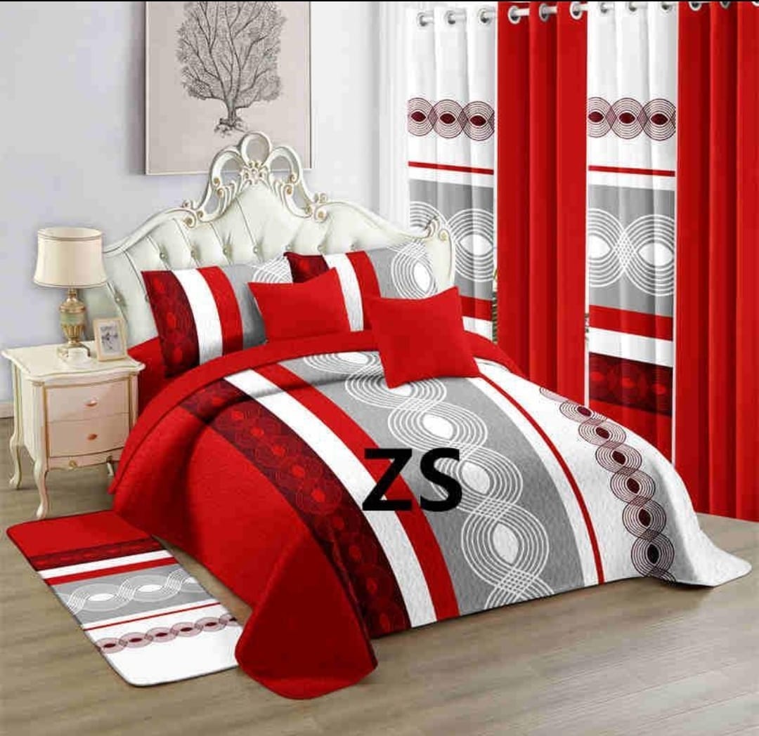 LILIANNA Collection King Size 100% Cotton Bed Sheets 12 Pieces Set