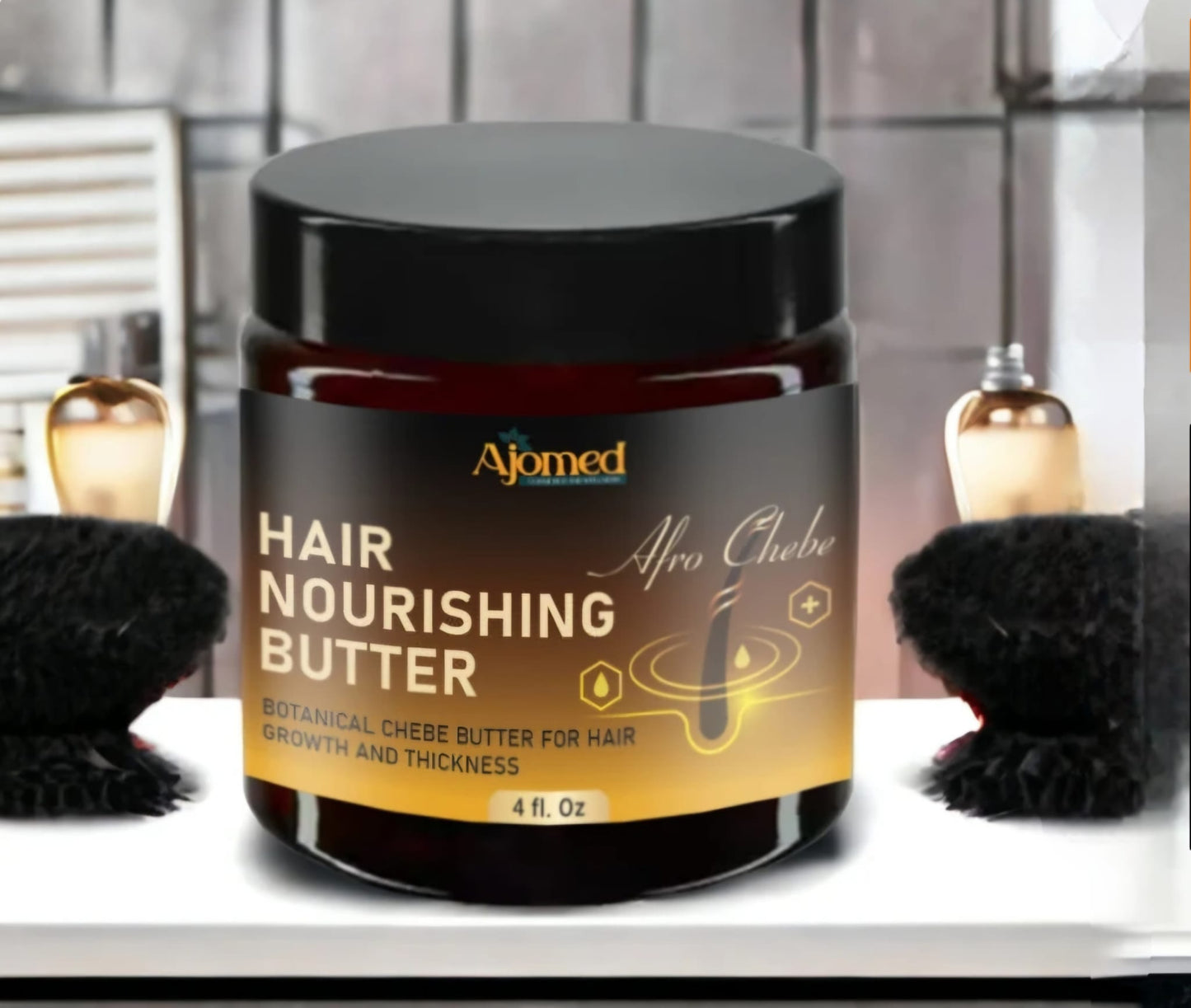 Chebe Hair Growth Butter - Hair Growth, Hair Breakage- Deep Conditioner - 4 Fl. Oz