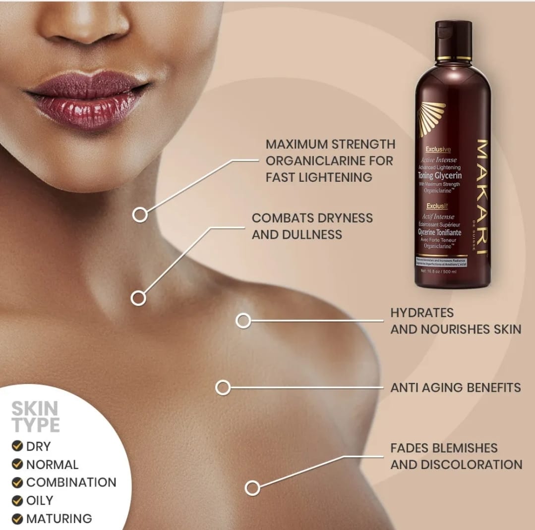 Glycérine corporelle tonifiante exclusive Makari