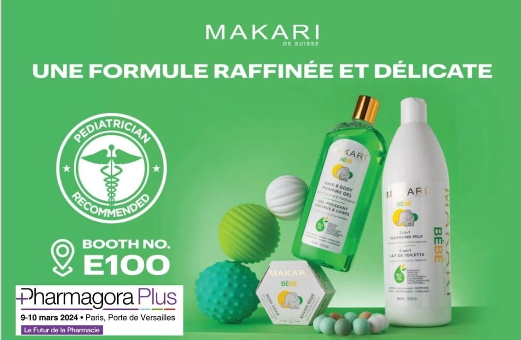 Coffret cadeau 3 pièces de savon hydratant doux pour bébé, lotion et gel moussant Makari