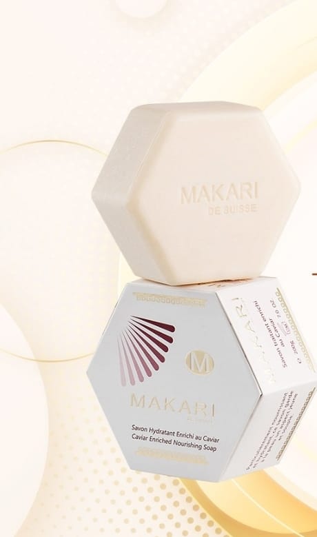Savon de soin enrichi au caviar classique Makari 7,0 oz – Savon en barre hydratant et éclaircissant pour le visage et le corps – Nettoyant anti-âge qui combat la sécheresse, le teint terne, les rides et les imperfections