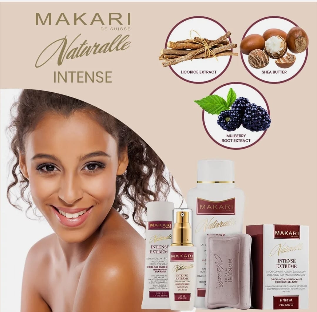 Coffret de 4 produits éclaircissants intenses Makari Natural Extreme