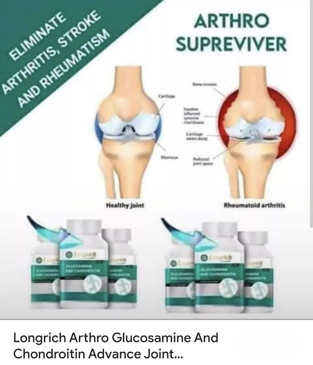 Longrich Glucosamine & Chondroitin ( previously called Arthro SupReviver)