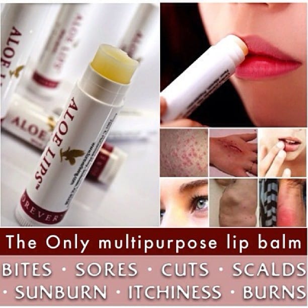 FOREVER LIVING ALOE LIPS 1 Box of -Aloe Leaf Extract Jojoba Seed Oil Beeswax
