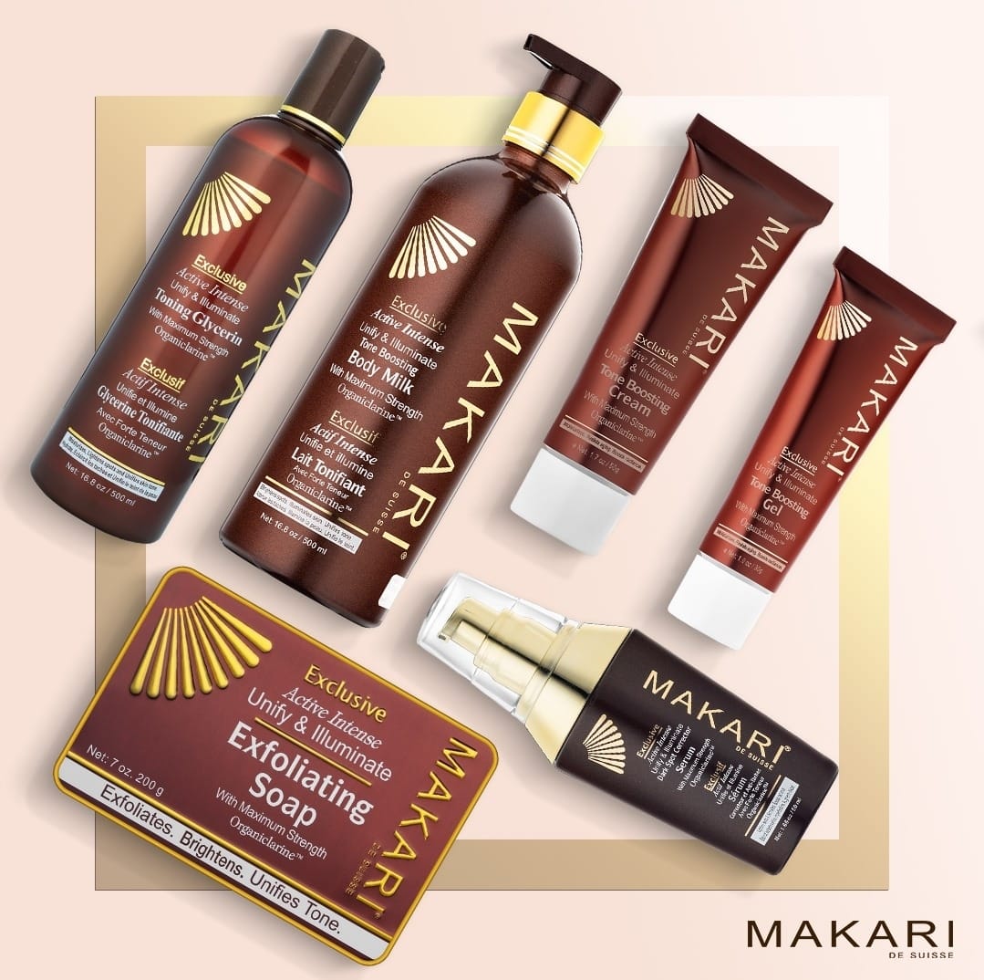 Coffret cadeau exclusif de 6 produits tonifiants pour la peau Makari