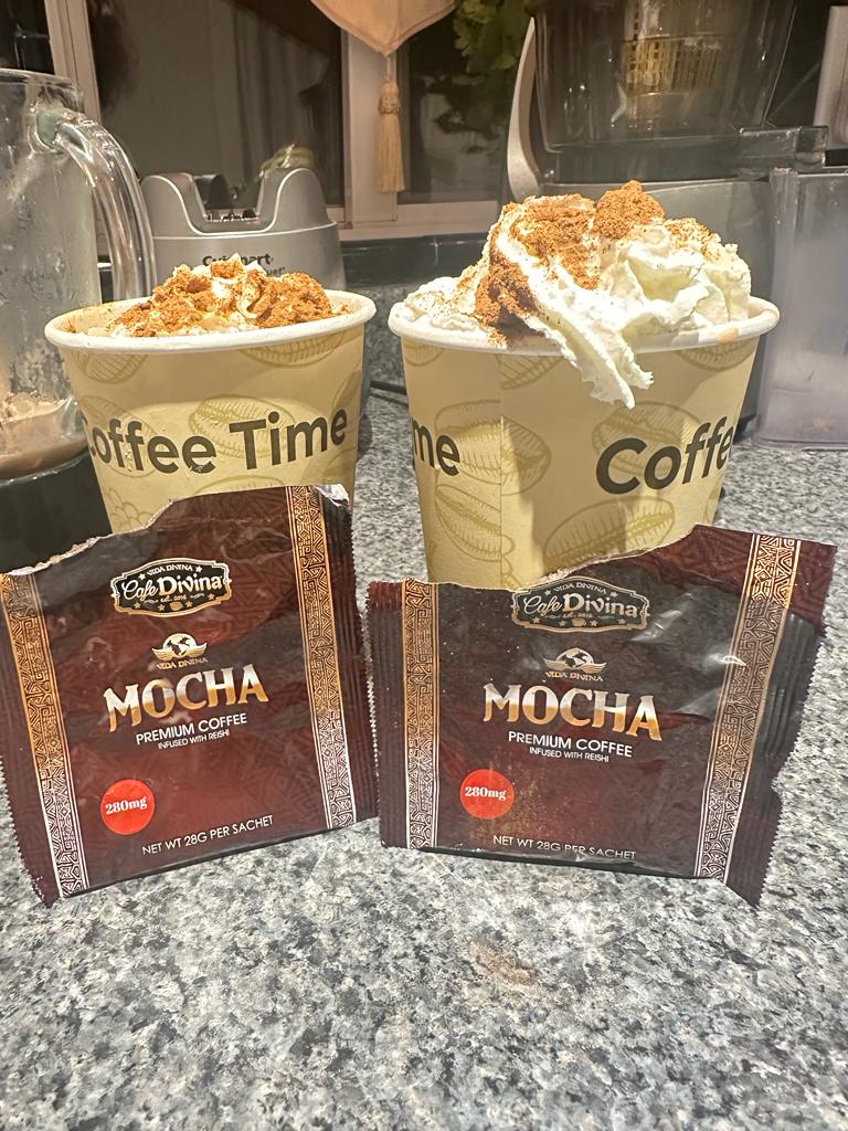 Organic Mocha instant coffee. vida divina