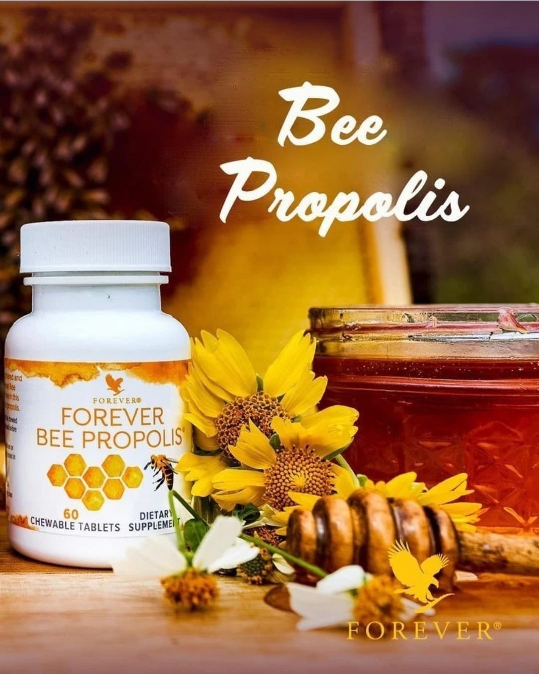 Forever Living Bee Propolis - 60 Chewable Tablets