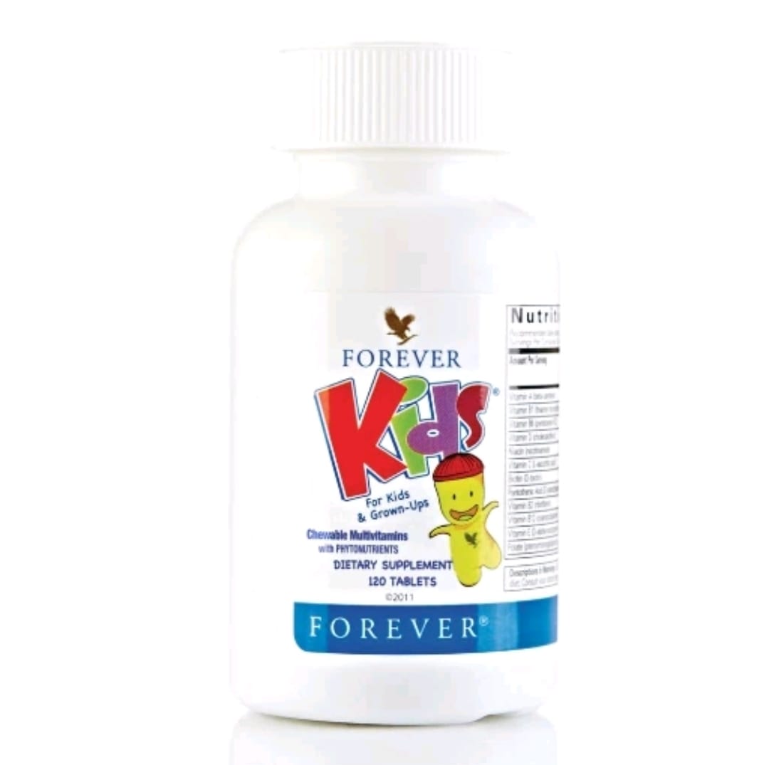 Forever Living Kids® Chewable Multivitamin - Grape Flavor for Healthy Growth and Development - No Artificial Flavors - 120 Tablets