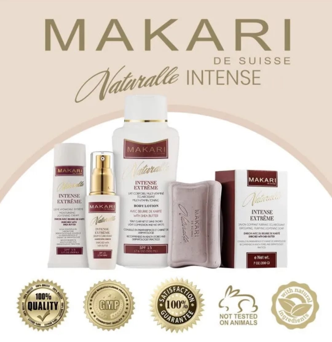 Savon éclaircissant intense Makari Naturalle 7 oz – Exfoliant purifiant