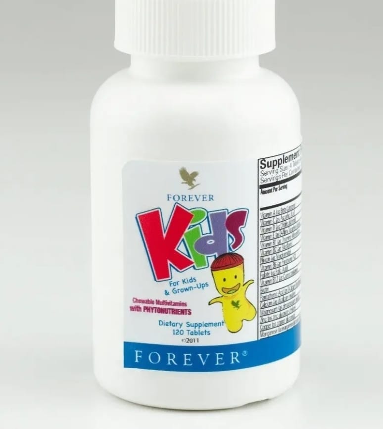 Forever Living Kids® Chewable Multivitamin - Grape Flavor for Healthy Growth and Development - No Artificial Flavors - 120 Tablets