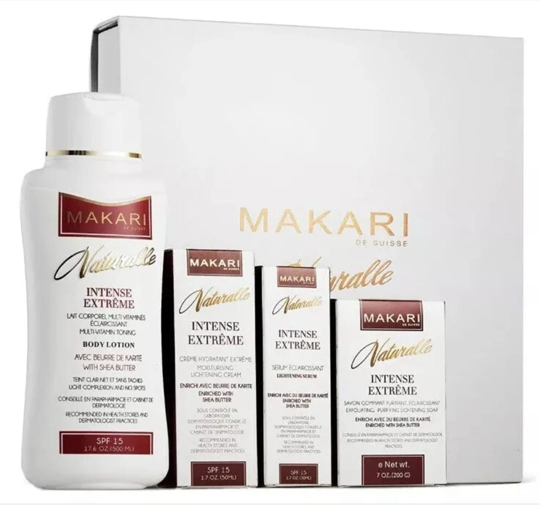 Coffret de 4 produits éclaircissants intenses Makari Natural Extreme
