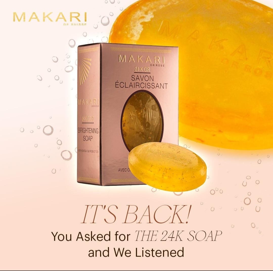Savon éclaircissant Makari 24k Rose Gold - 5oz