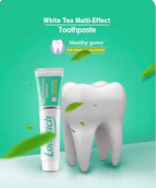 Longrich Toothpaste, WhiteTea, Fluoride Free, Deep Cleaning Jumbo Size (200g)