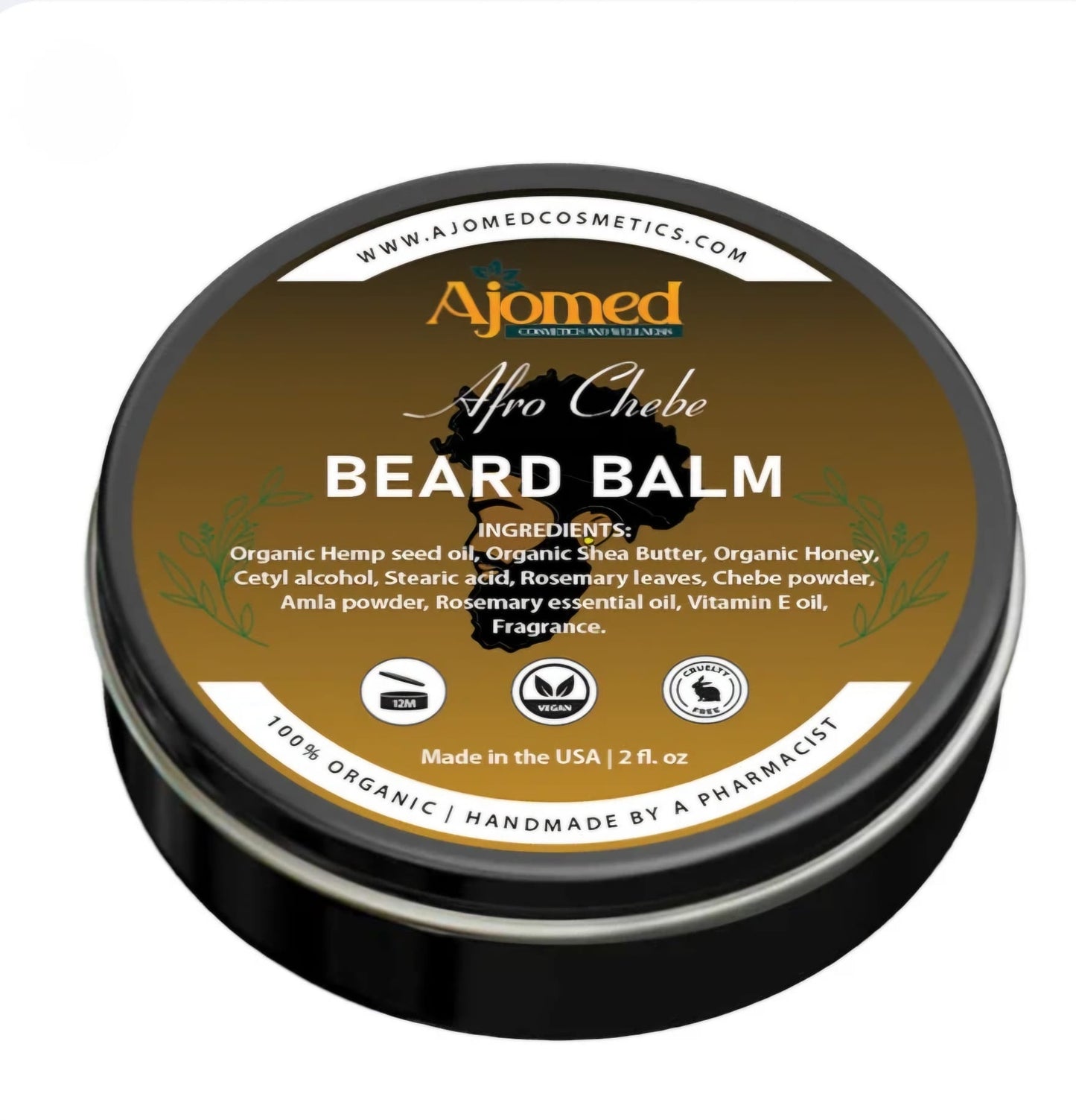 Chebe Beard Balm - Cleansing Balm for Beards Short or Long, Beard Conditioner for Men, Essential Moisturizer for Every Man's Beard