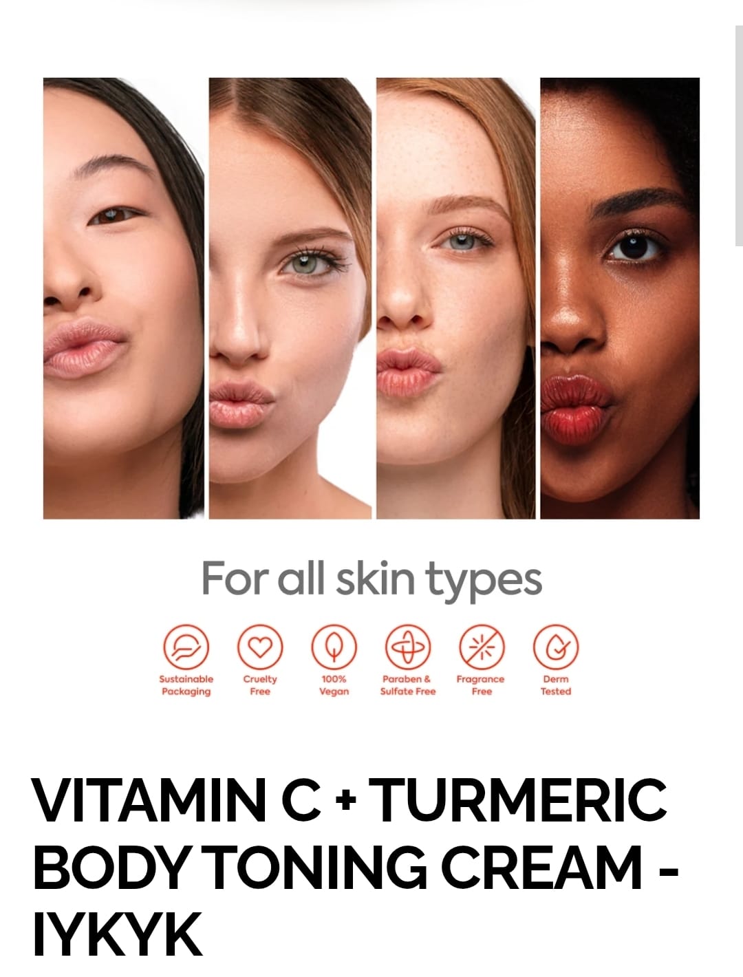 VITAMIN C + TURMERIC BODY TONING CREAM - IYKYK