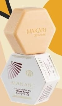 Makari De Suisse - Barre de savon au soufre classique - 7 oz - Visage et corps anti-acné - NOUVEAU