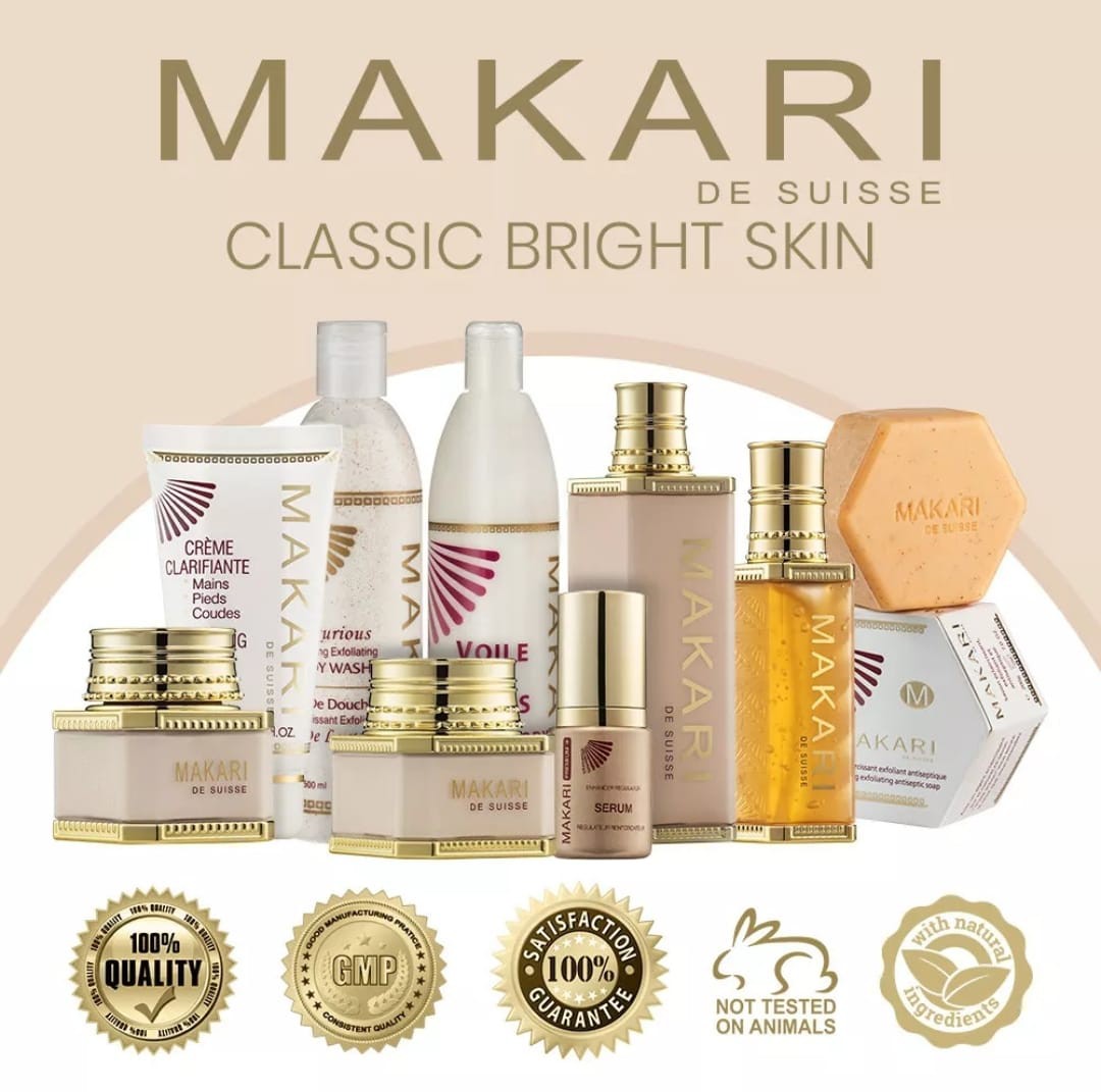 2 PACK of Makari Classic Whitening Exfoliating Antiseptic Soap 7oz.Cleansing Bar