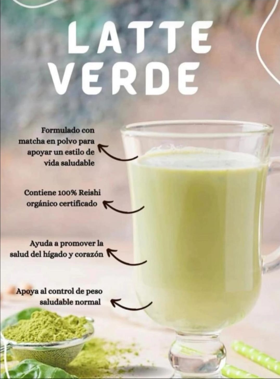 Coffee Green Macha Latte - sabor latino
