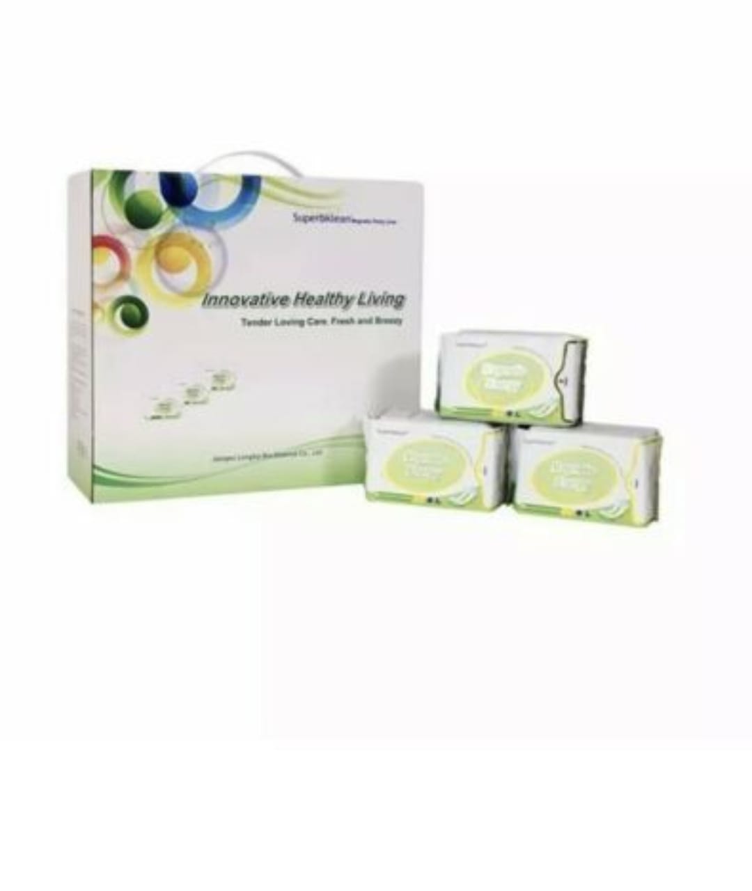 Longrich SuperbKlean Magnetic Sanitary Napkins/Pads/ Energy Panty Liners With Negative Ion/ Fights Infections/ Menstrual Cramps/Pains
