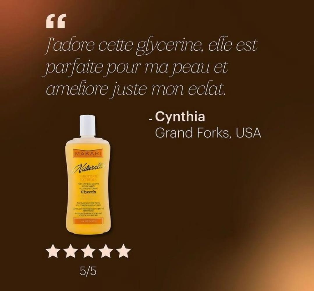 Makari Naturalle Carotonic Extreme BODY GLYCERIN 16,6 Oz – Hydrate et illumine Coffret cadeau 2 pièces