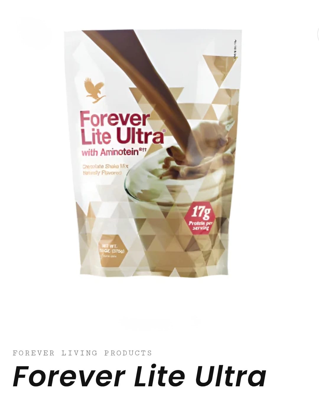 Forever Living - Lite Ultra Chocolate Protein Shake Mix with Aminotein, Low...