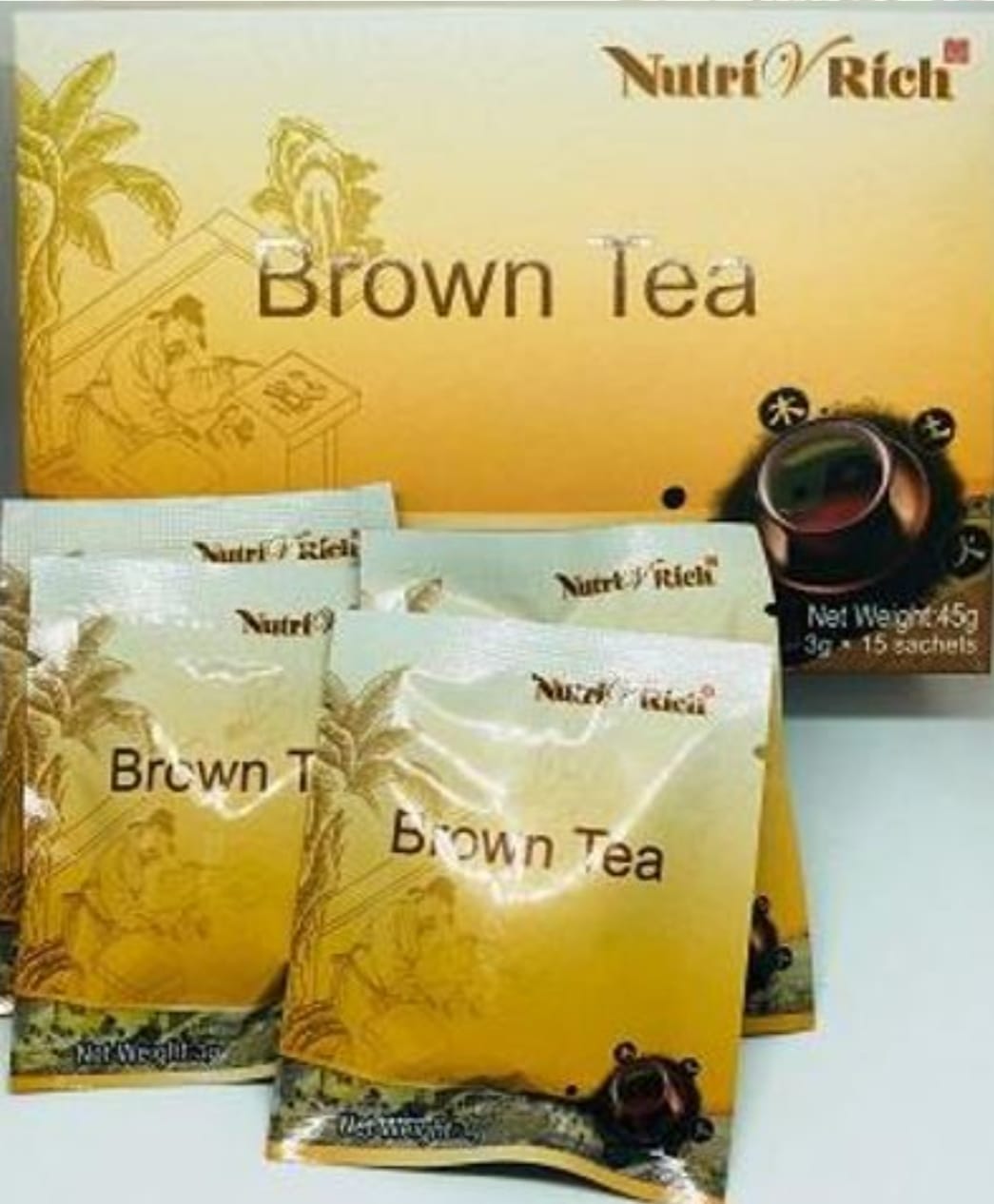 Longrich Brown Tea/ Longrich NutriVRich Tianjiang Tea / Blood Fat Reducing tea