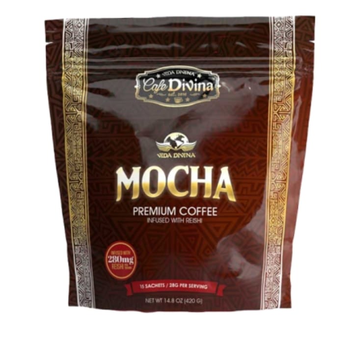 Organic Mocha instant coffee. vida divina