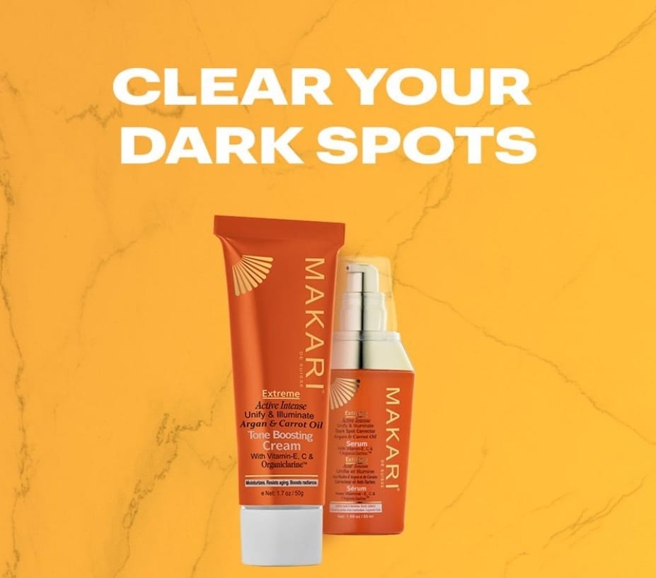 Coffret 2 pièces de crème et sérum tonifiants à l'huile d'argan et de carotte de Makari Extreme