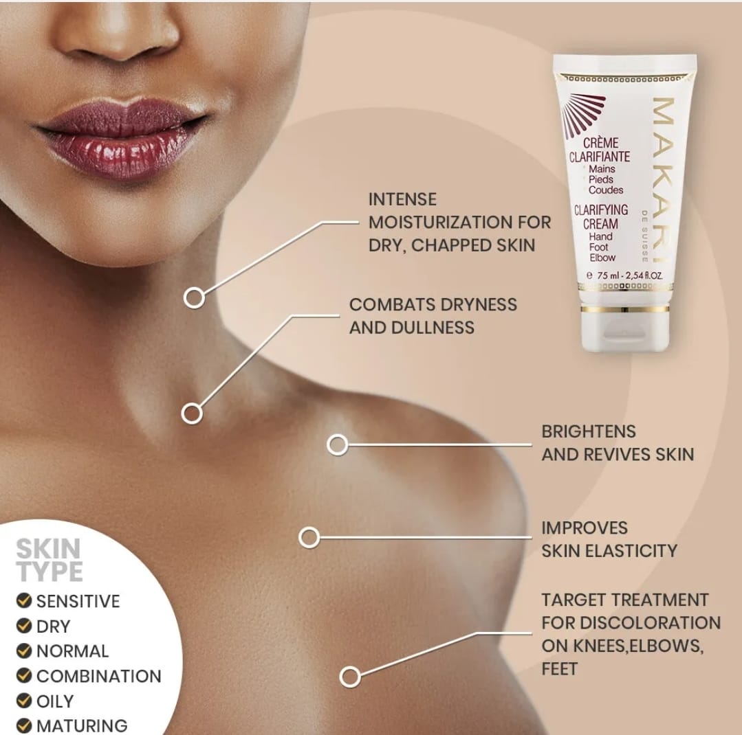 Crème Clarifiante Mains, Pieds et Coudes Makari