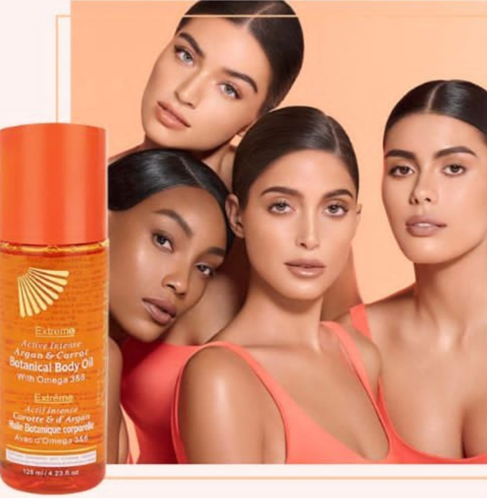 Huile corporelle botanique à l'argan et à la carotte Makari Extreme