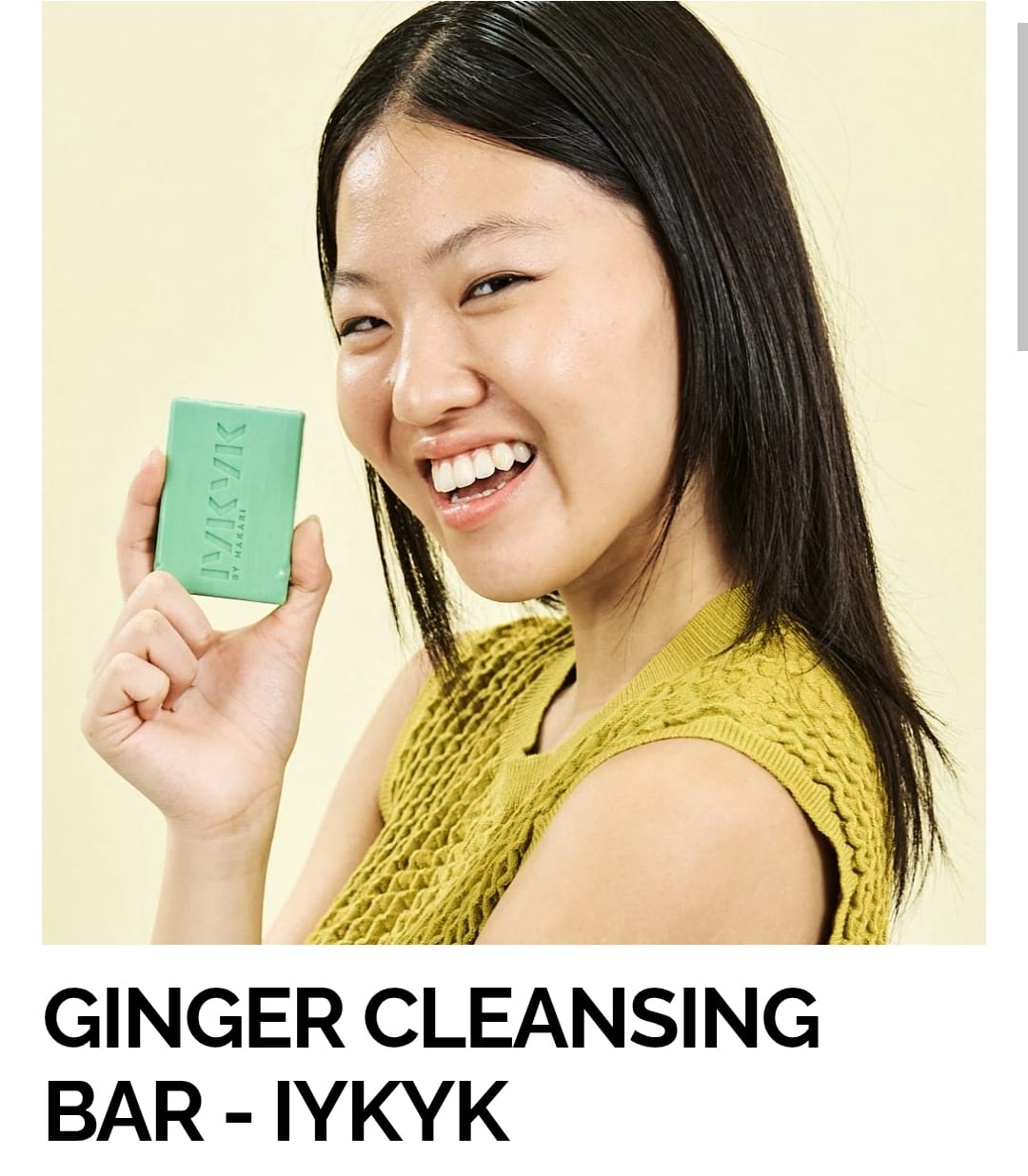 GINGER CLEANSING BAR - IYKYK