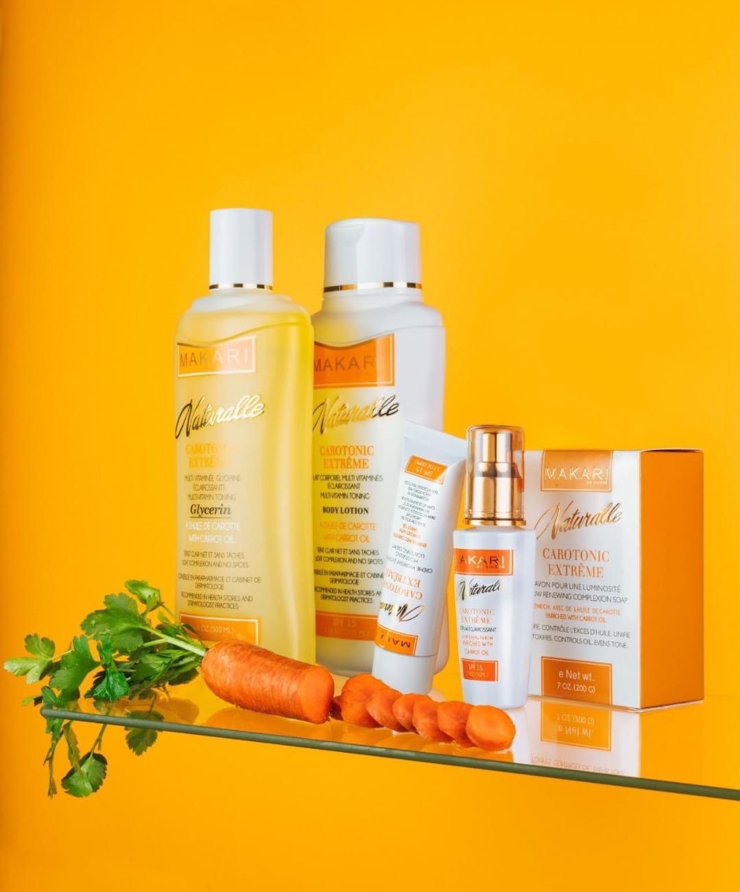 Coffret cadeau Makari Naturalle Carotonic Extreme de 5 pièces – Éclaircissant, tonifiant et hydratant