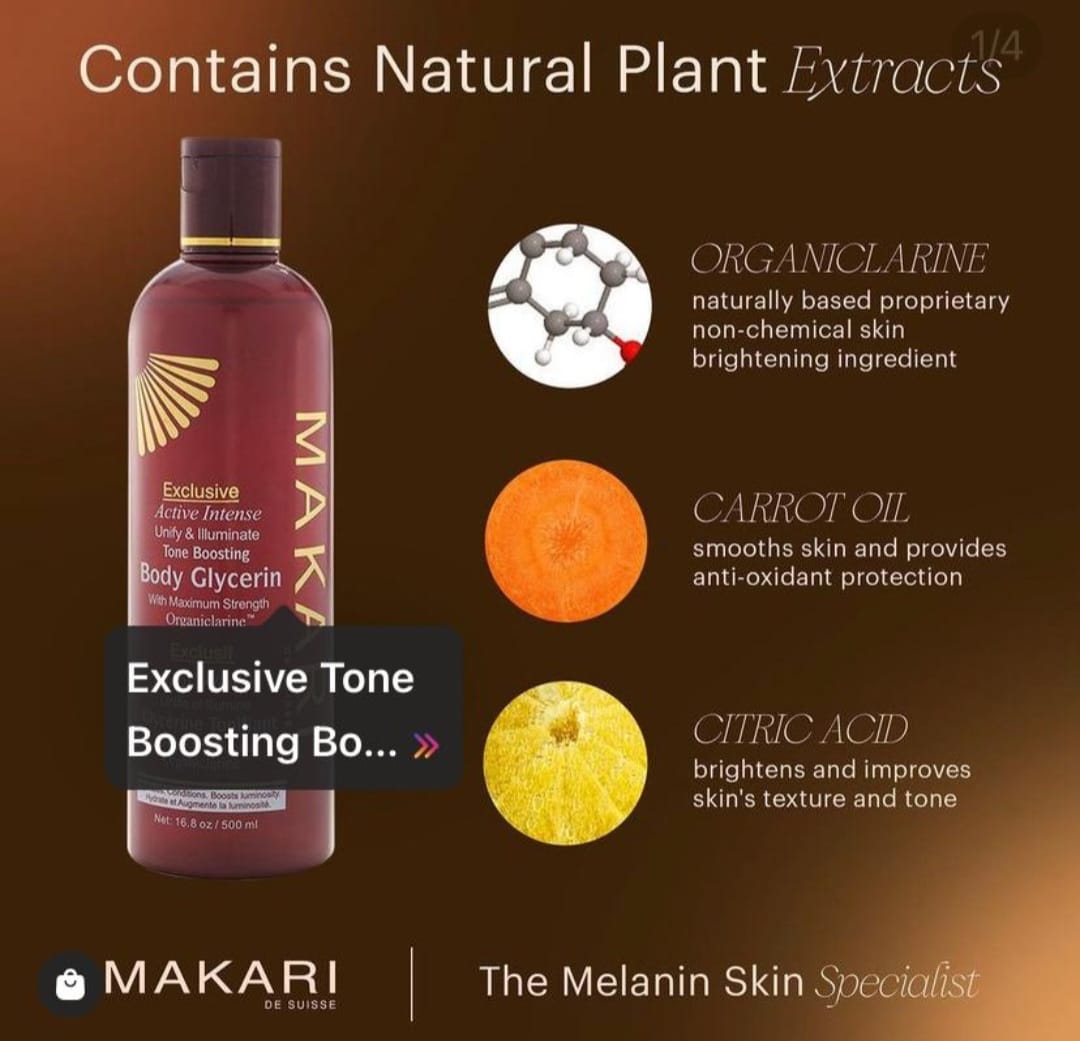 Glycérine corporelle tonifiante exclusive Makari