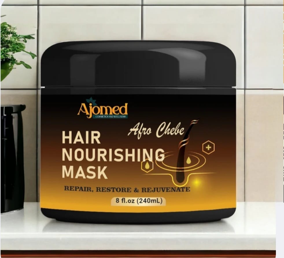 Chebe Hair Nourishing Mask - Hair Nourisher for Hair Short or Long, Hair Nourisher for Men, Essential Nourisher for Every Man's Hair - 8 Fl. Oz