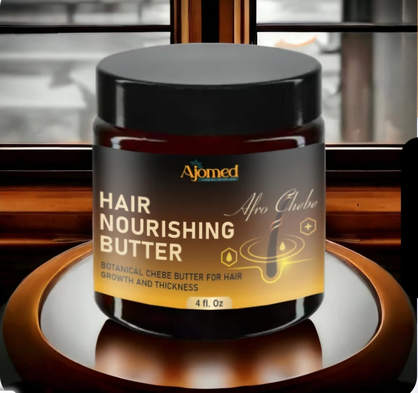 Chebe Hair Growth Butter - Hair Growth, Hair Breakage- Deep Conditioner - 4 Fl. Oz