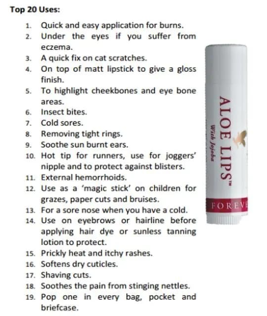 Forever Aloe Lips Care