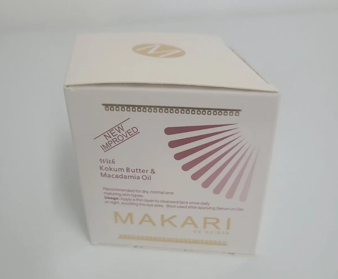 Crème visage éclat de jour Makari SPF 15, 50 ml, en boîte
