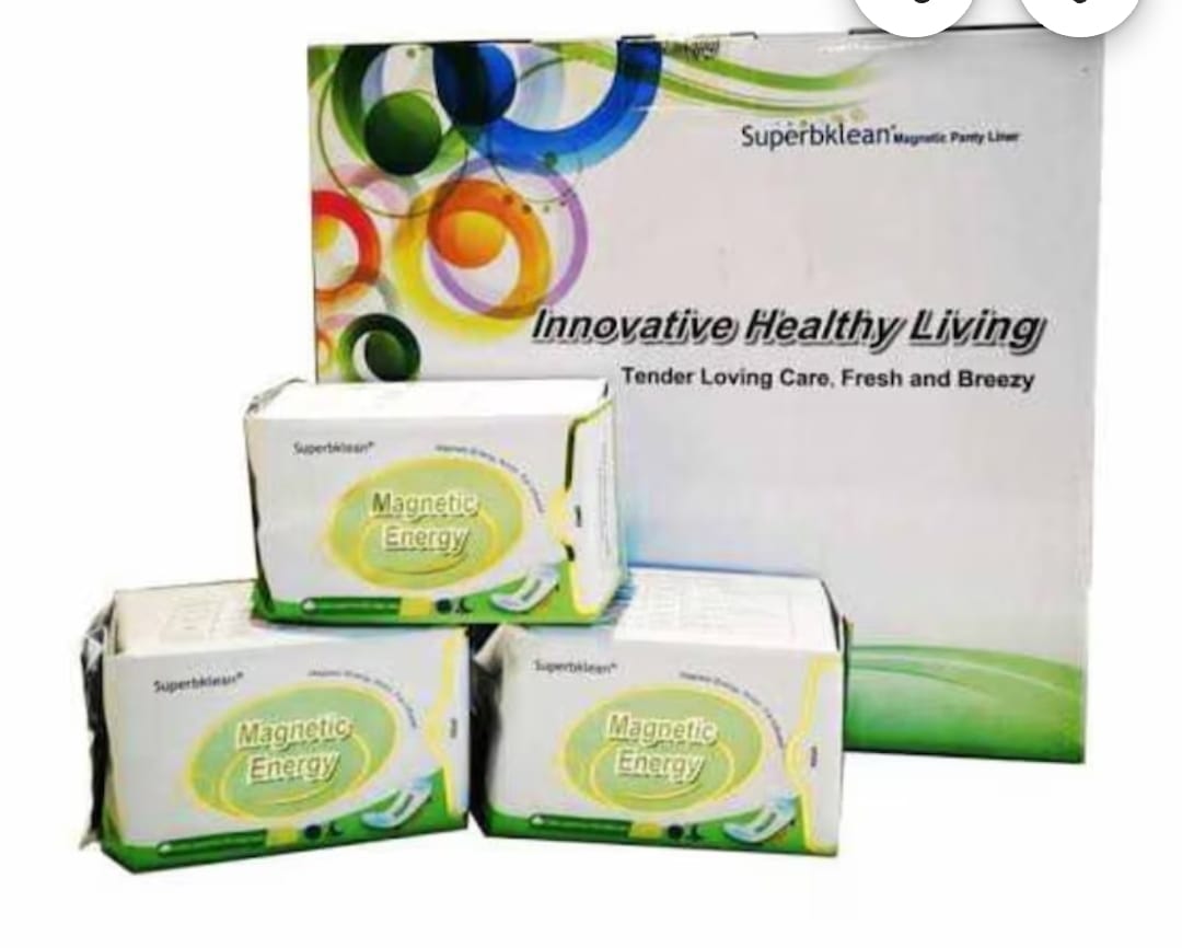 Longrich SuperbKlean Magnetic Sanitary Napkins/Pads/ Energy Panty Liners With Negative Ion/ Fights Infections/ Menstrual Cramps/Pains
