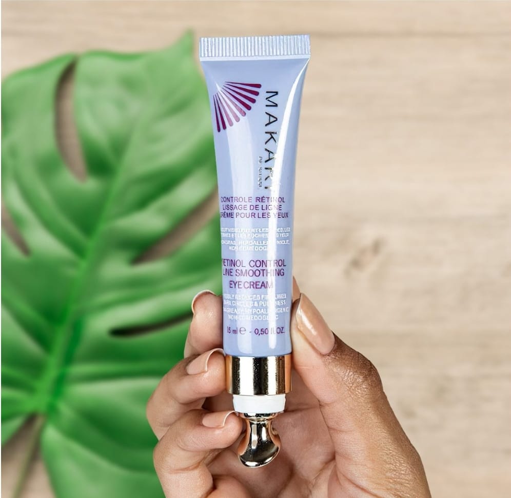 MAKARI Retinol Eye Cream - Collagen Boosting Formula for Fine Lines & Wrinkles | Rice Water, Soybean Seed Oil, Vitamin E | Reduce Puffiness, Firm Skin