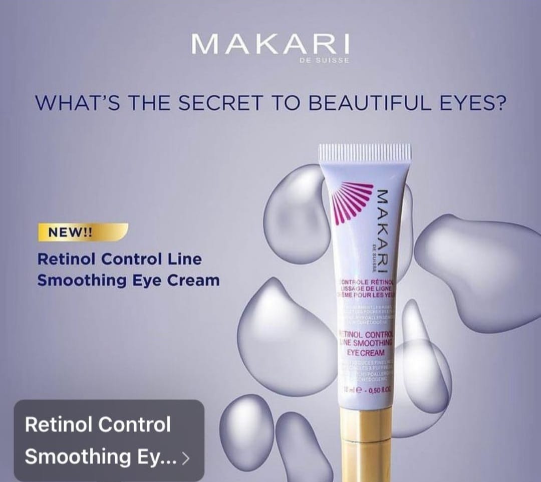 MAKARI Retinol Eye Cream - Collagen Boosting Formula for Fine Lines & Wrinkles | Rice Water, Soybean Seed Oil, Vitamin E | Reduce Puffiness, Firm Skin