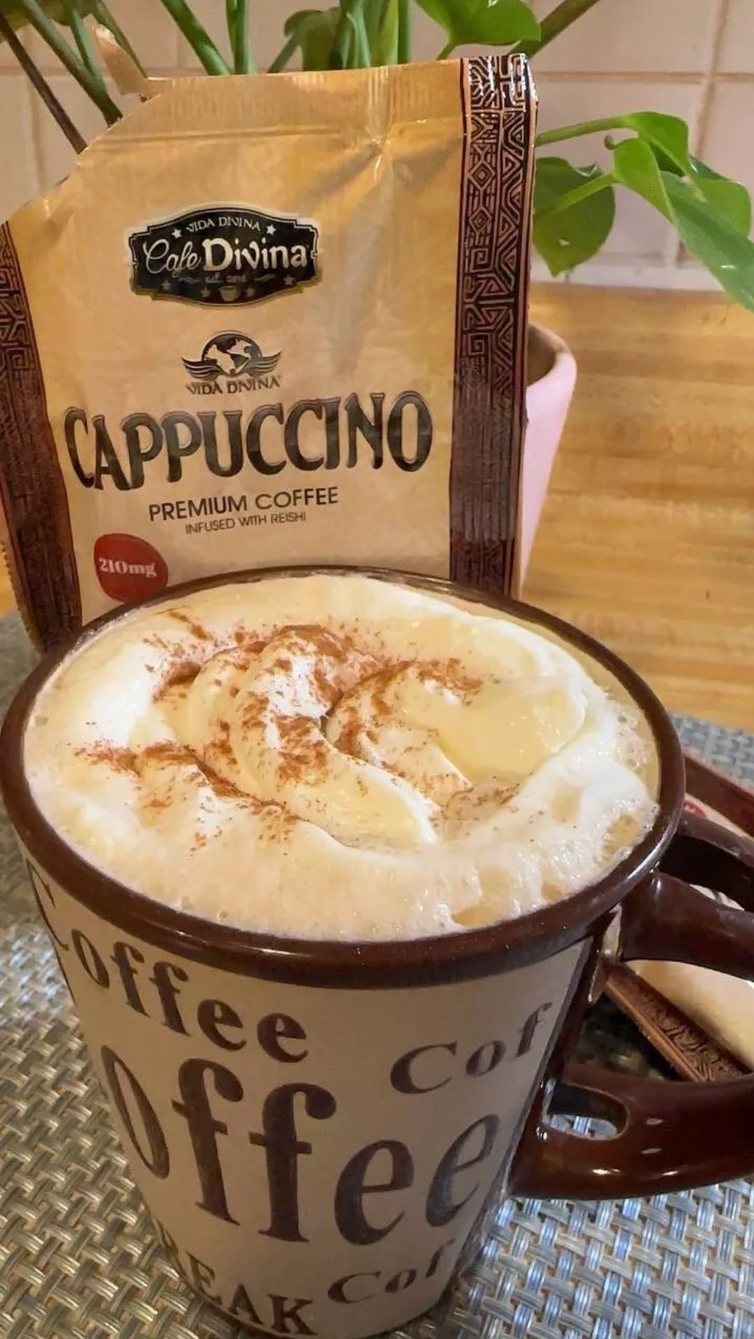 Vida DIVINA CAFE DIVINA CAPPUCCINO PREMIUM TOFFEE INFUSED WITH REISHI ...