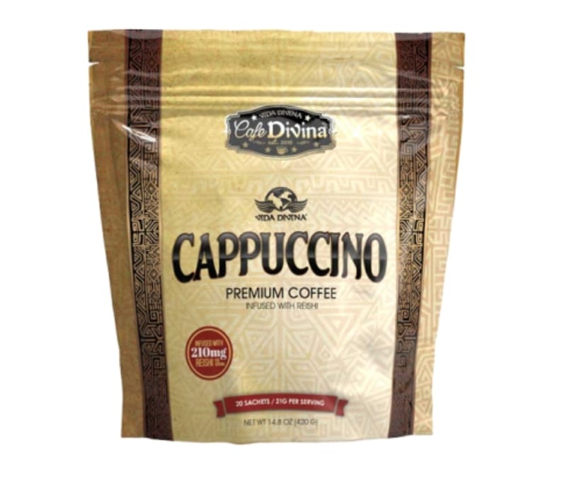 Vida DIVINA CAFE DIVINA CAPPUCCINO PREMIUM TOFFEE INFUSED WITH REISHI ...