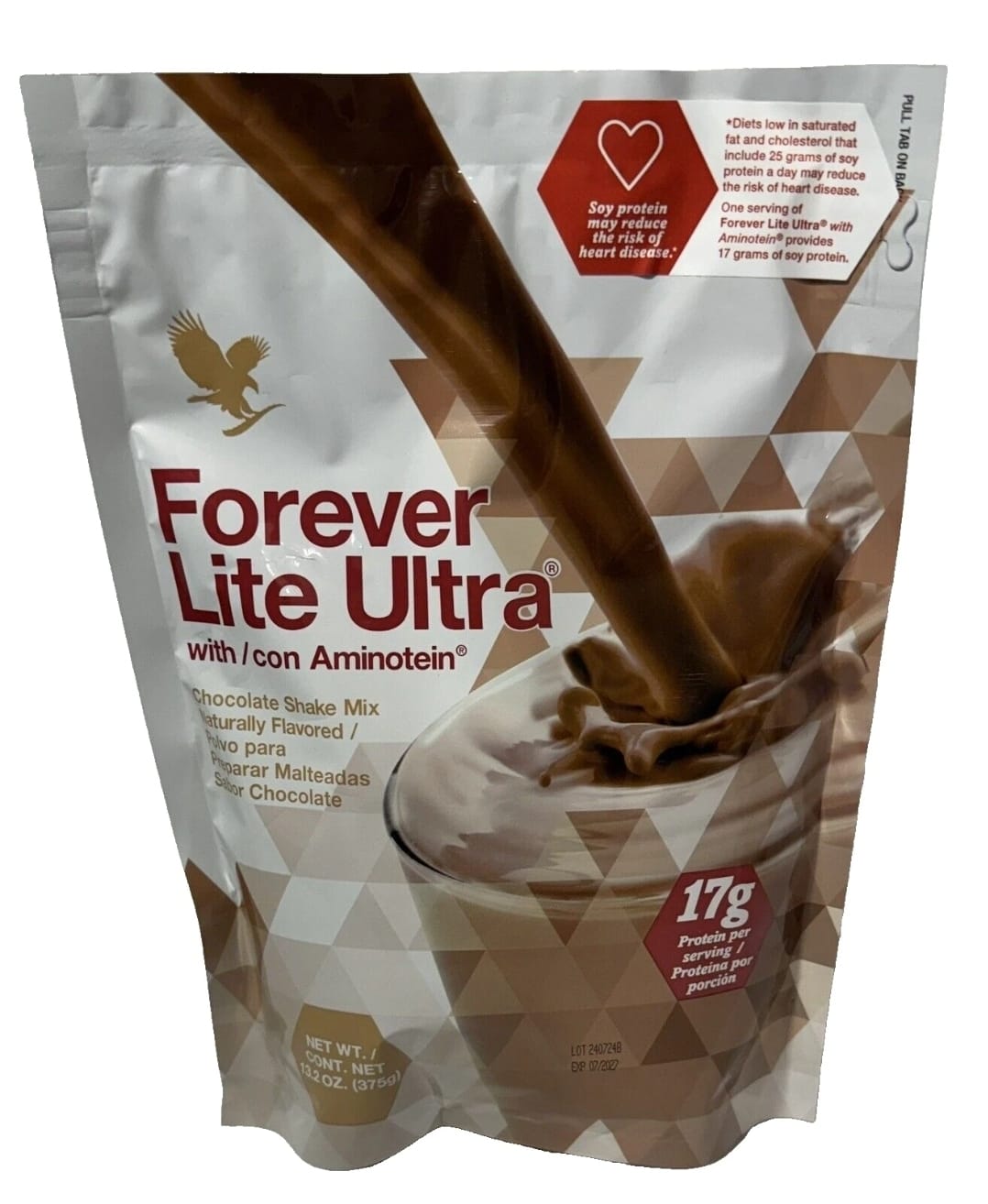Forever Living - Lite Ultra Chocolate Protein Shake Mix with Aminotein, Low...