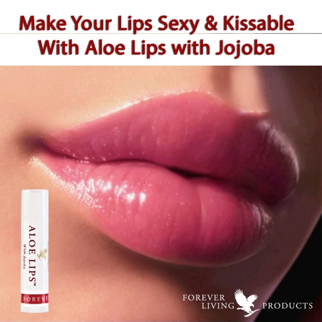 FOREVER LIVING ALOE LIPS 1 Box of -Aloe Leaf Extract Jojoba Seed Oil Beeswax