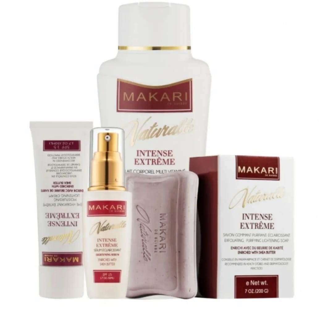 Coffret de 4 produits éclaircissants intenses Makari Natural Extreme
